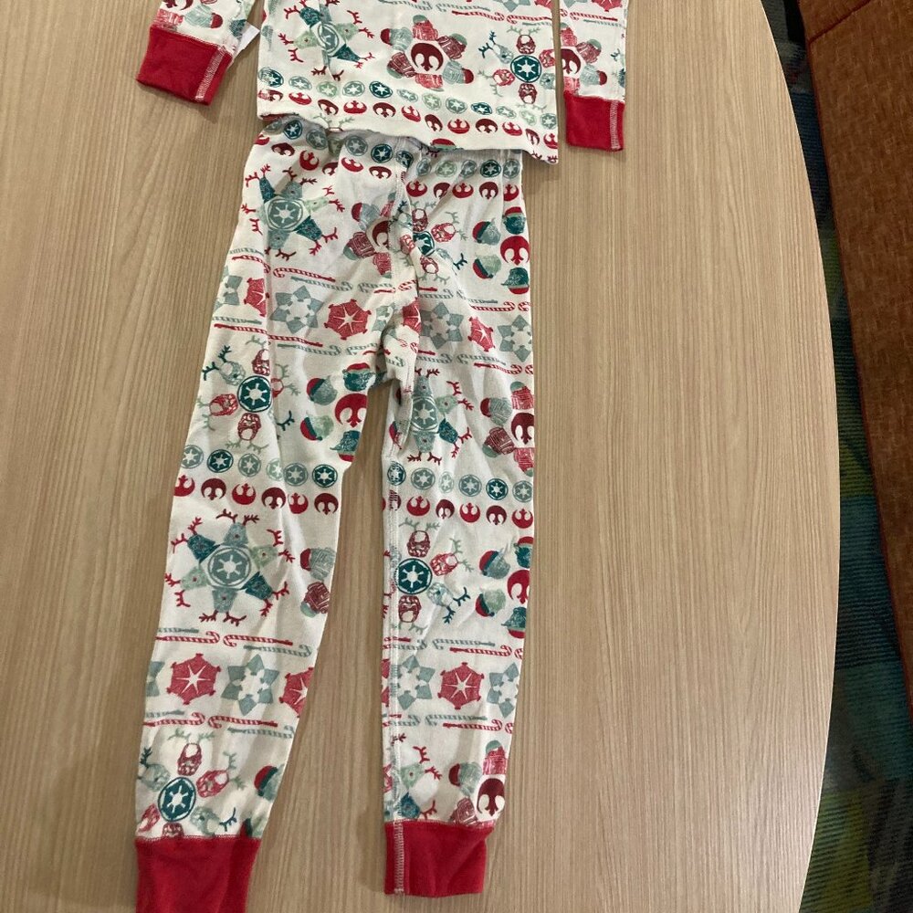 Hanna Andersson Star Wars Christmas Pajama Set 100 CM US 4 Long Sleeve Pants - Picture 3 of 3